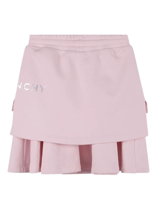 Layered pleated skirt