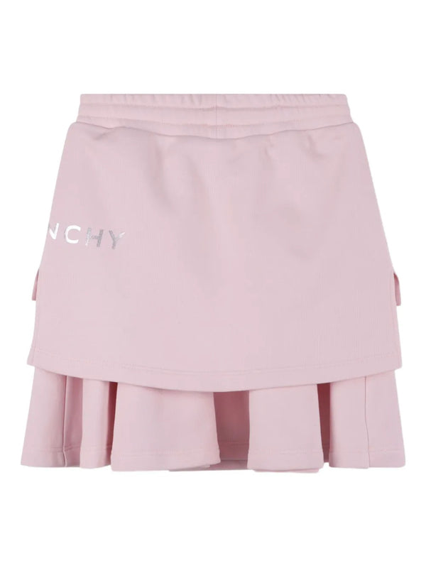 Layered pleated skirt