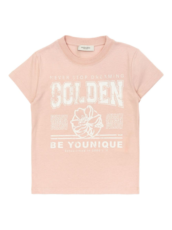 T-shirt with white print