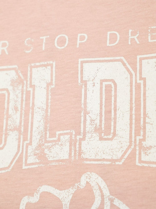T-shirt with white print