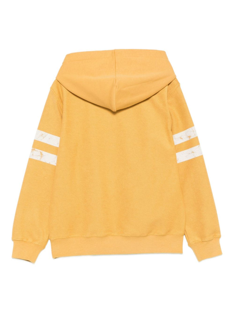 Sweatshirt with hood and print