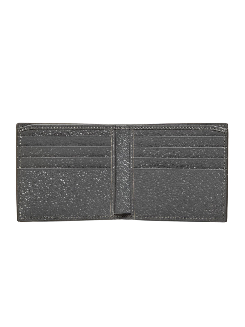 GG bi-fold wallet with grey interior