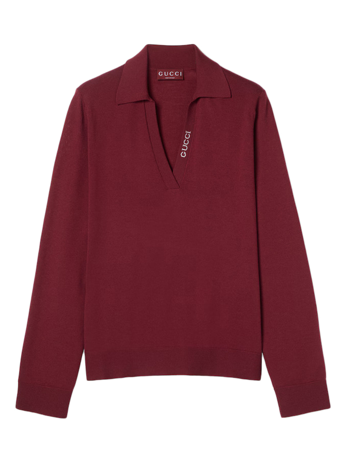 Polo top with GG intarsia