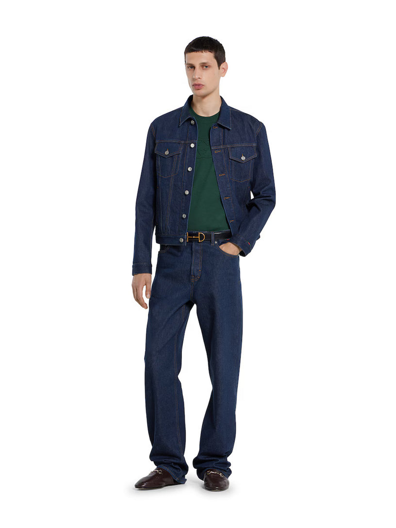 Cotton jersey T-shirt with embroidery