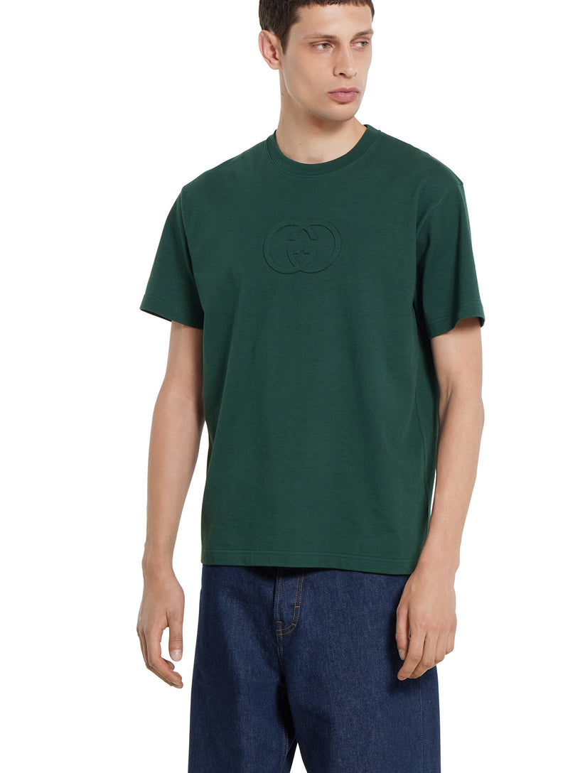 Cotton jersey T-shirt with embroidery