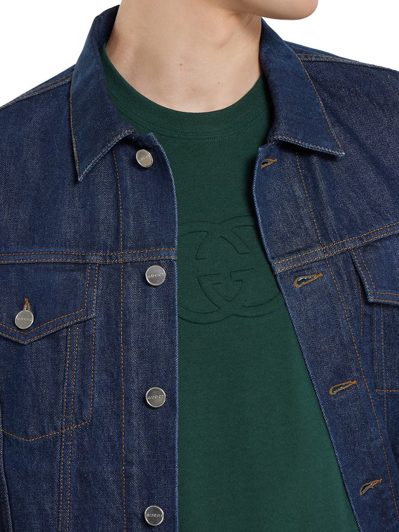 Cotton jersey T-shirt with embroidery