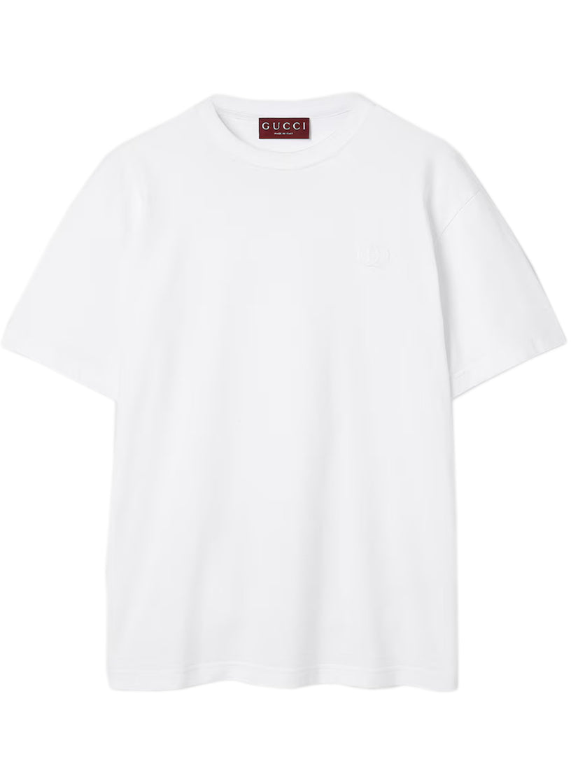 Cotton jersey T-shirt with embroidery