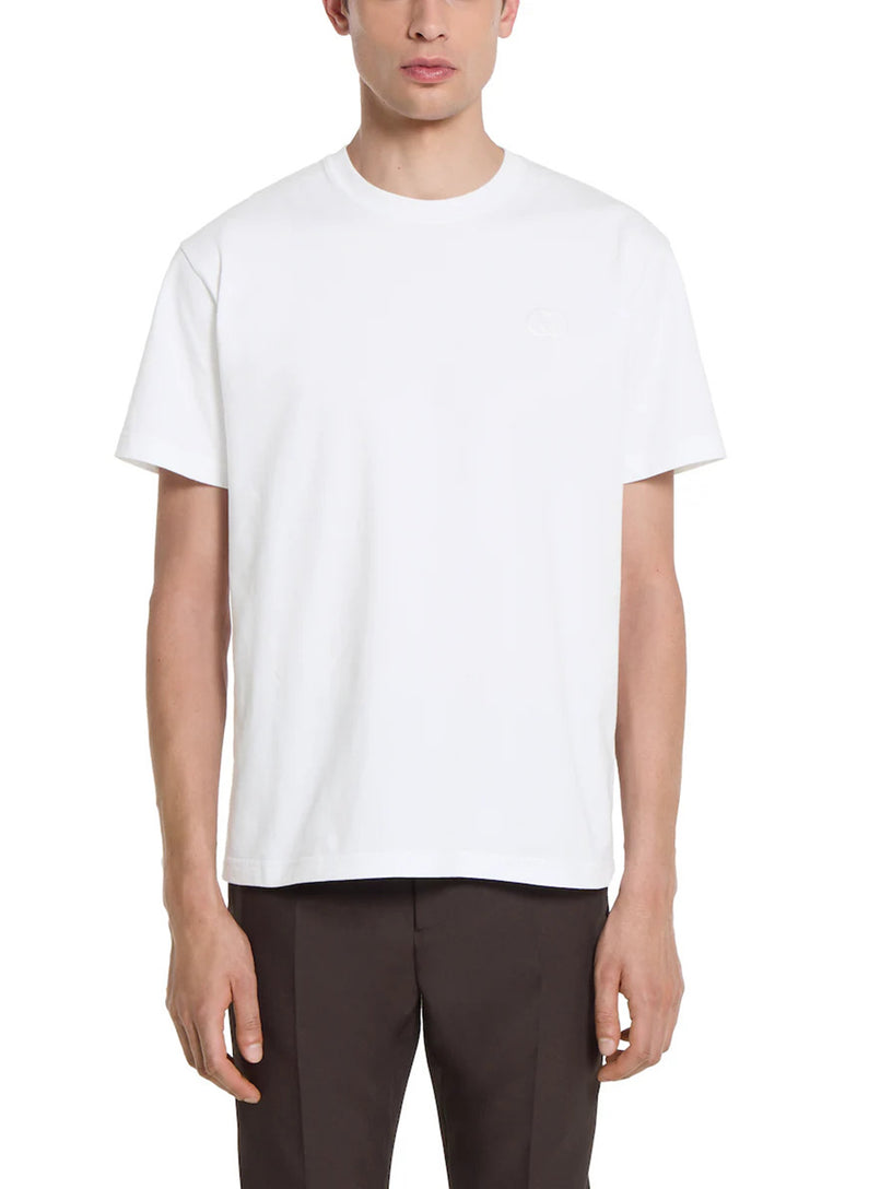 Cotton jersey T-shirt with embroidery