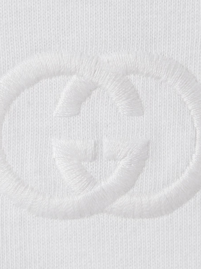 Cotton jersey T-shirt with embroidery