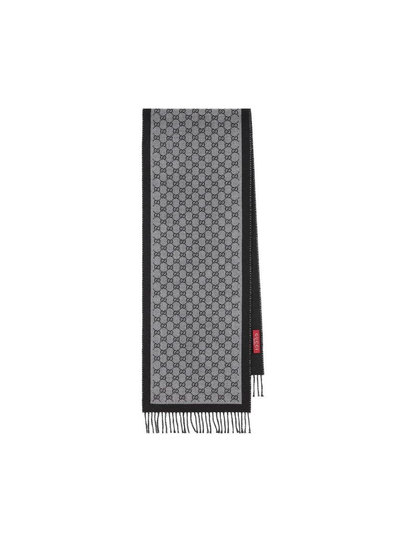 GG wool jacquard scarf