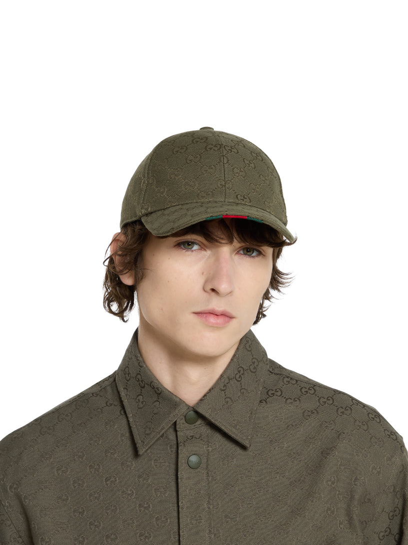 GG canvas baseball hat