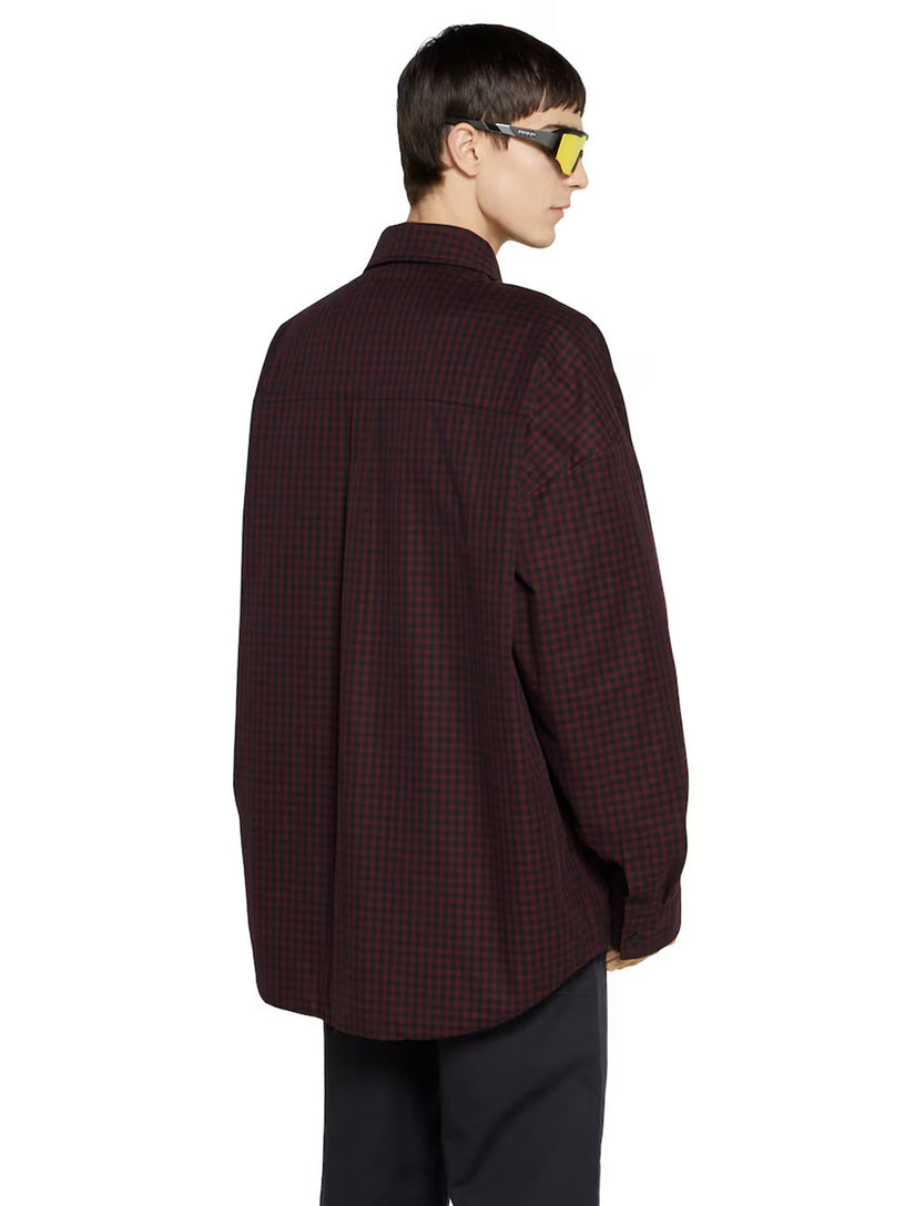 Cotton gingham padded jacket