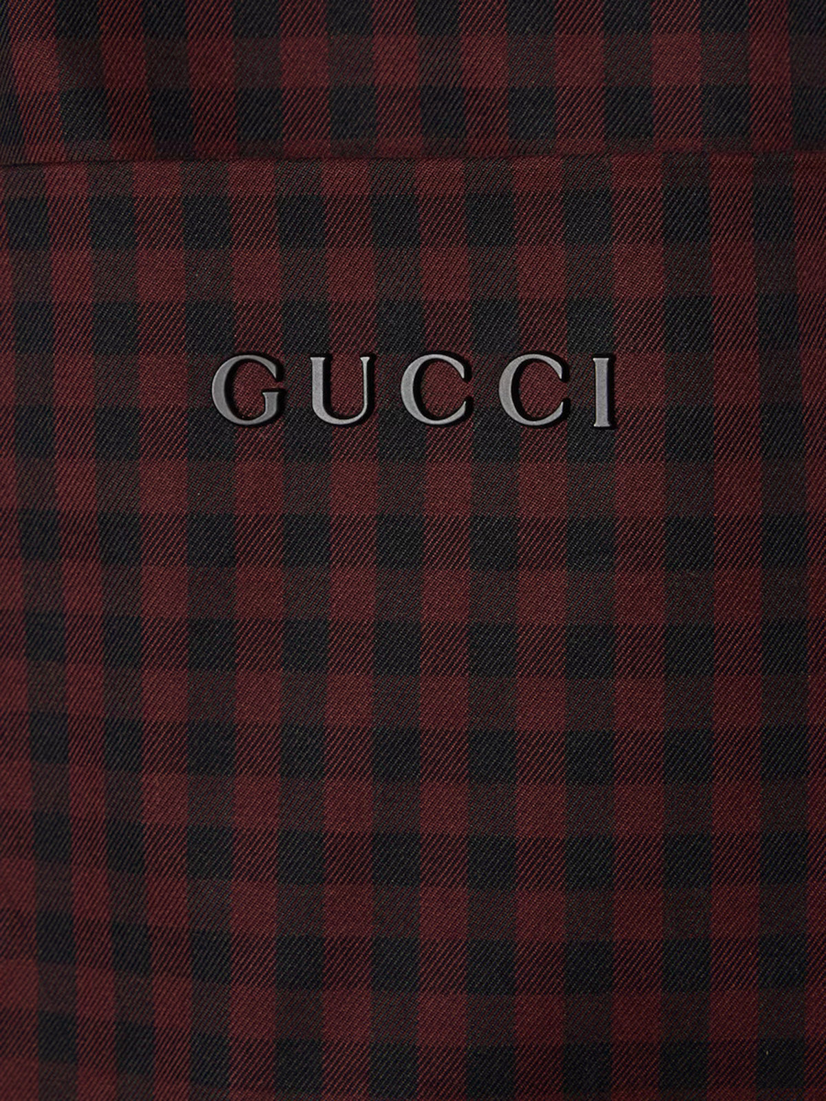 Cotton gingham padded jacket