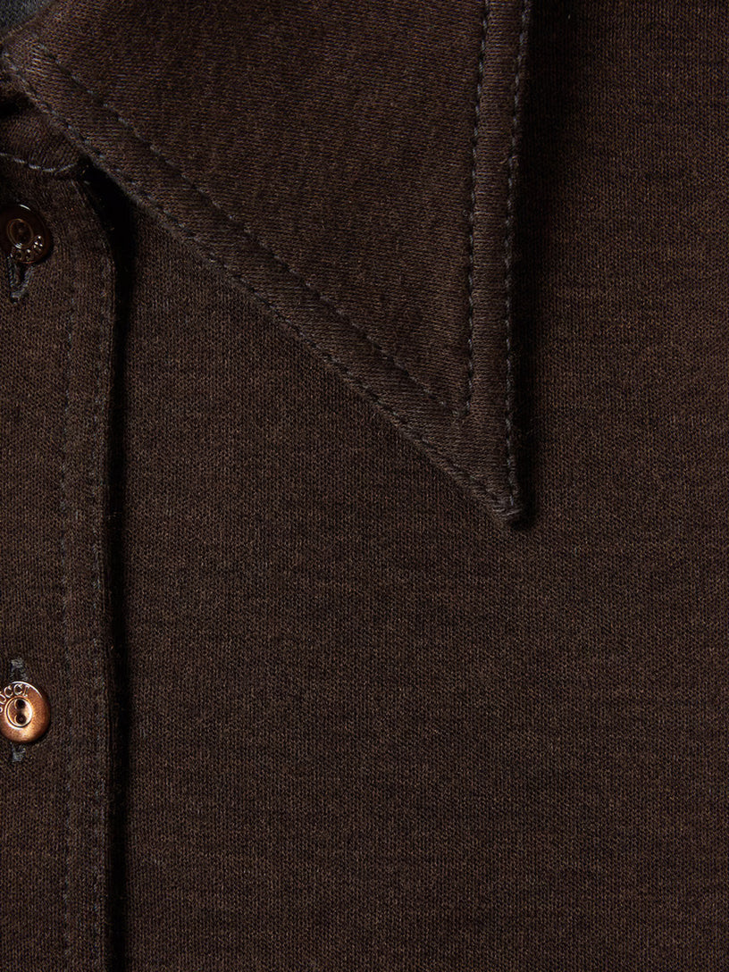 Wool cotton jersey shirt