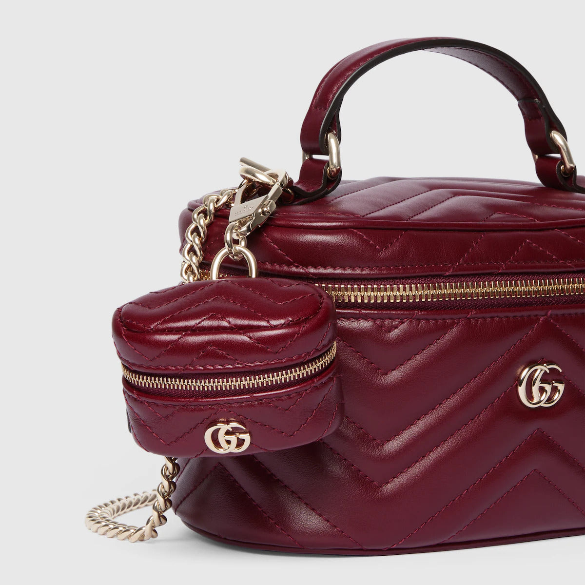 GUCCI GG Marmont holder for AirPods in red | Grifo210