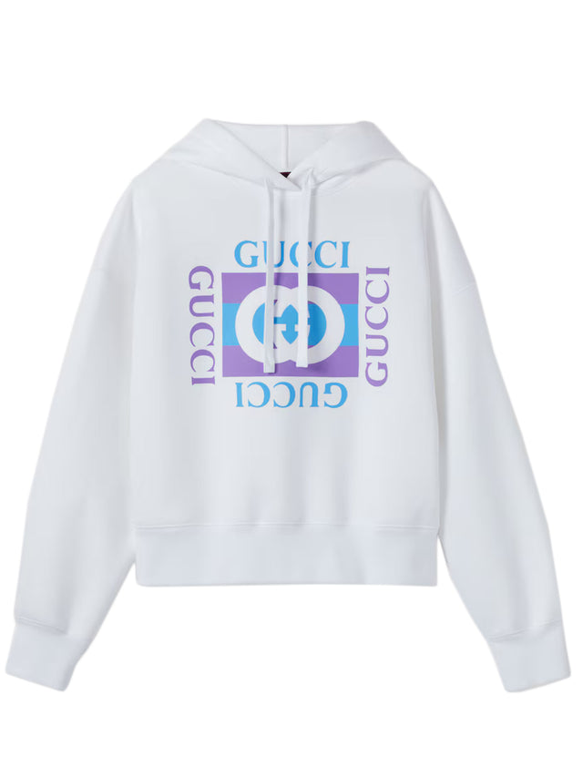 Hooded sweatshirt with print