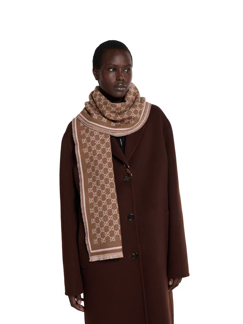 GG wool scarf