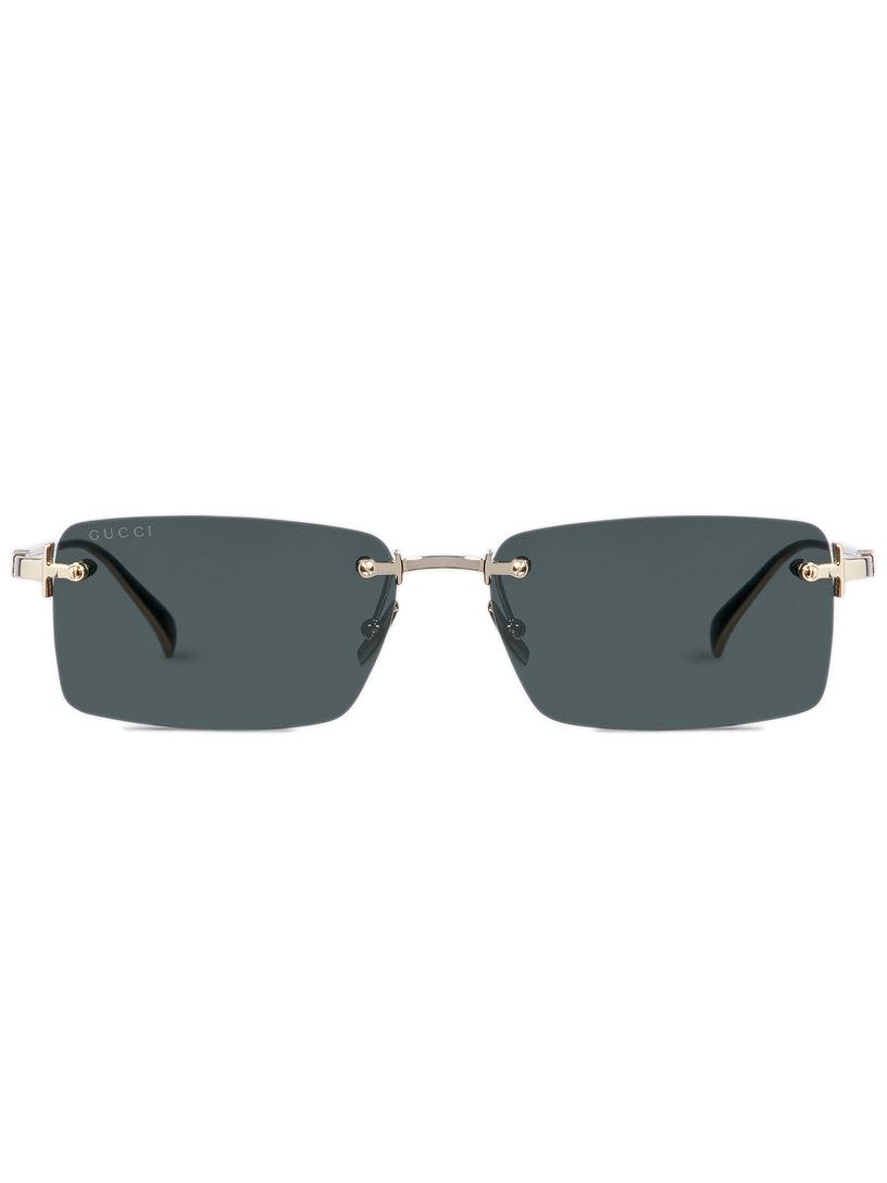 Rectangular frame sunglasses