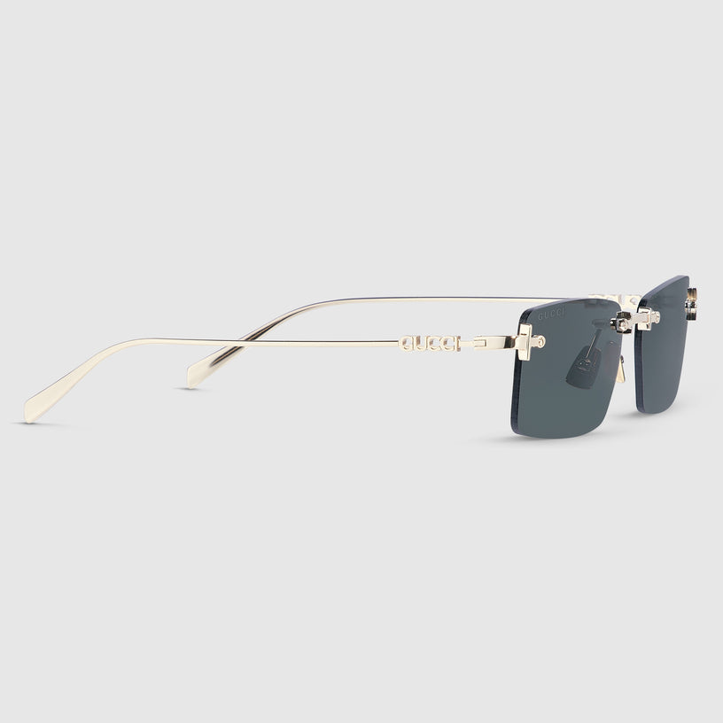 Rectangular frame sunglasses