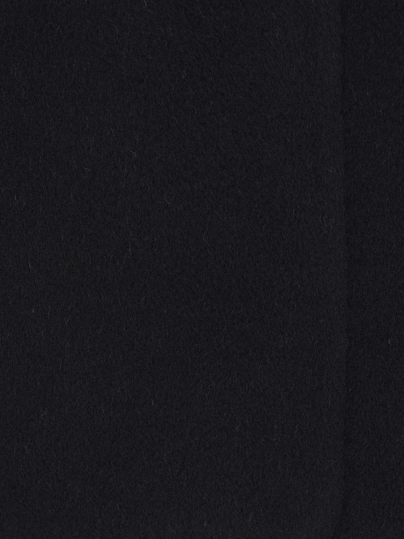 Reversible wool and silk coat