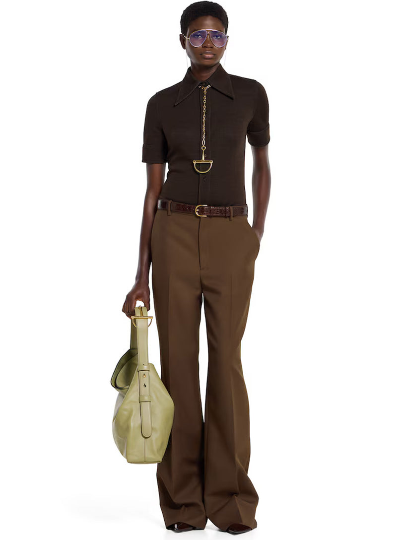 Technical panama trousers