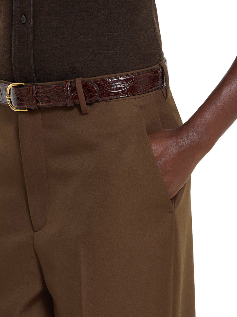 Technical panama trousers