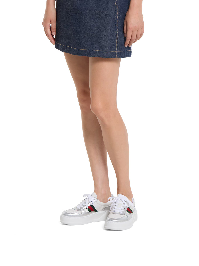 Sneaker with oversized sole