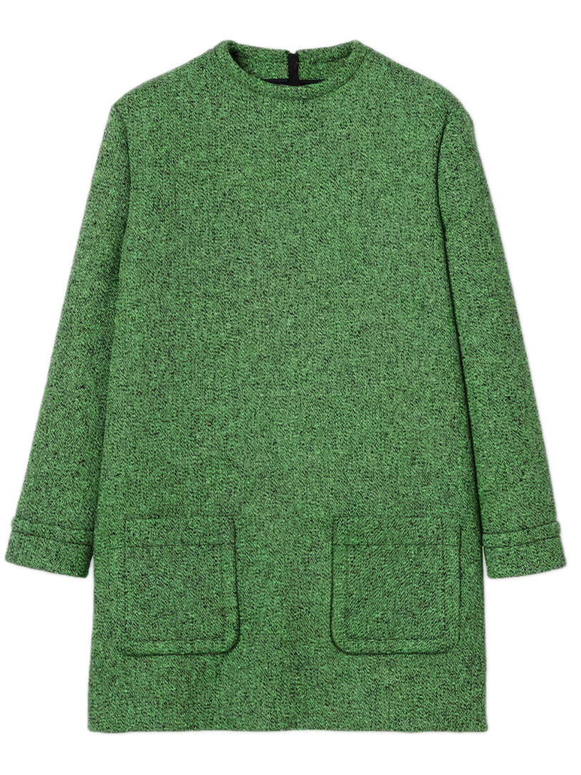 Cotton wool mouliné dress