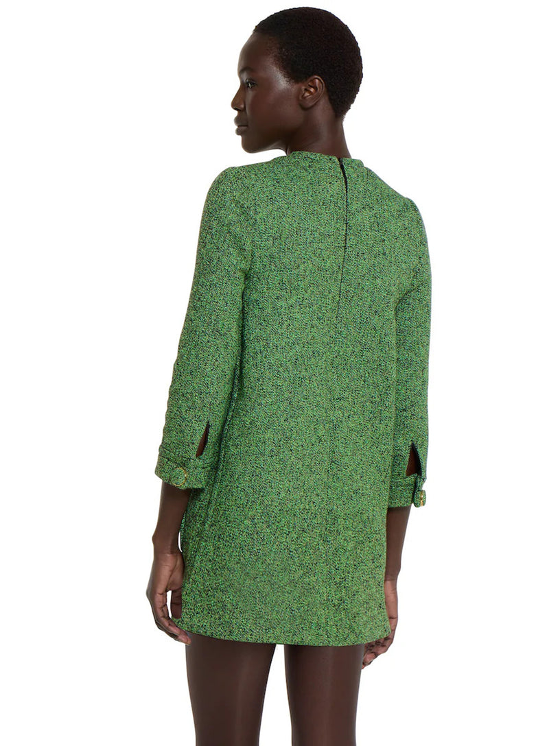 Cotton wool mouliné dress