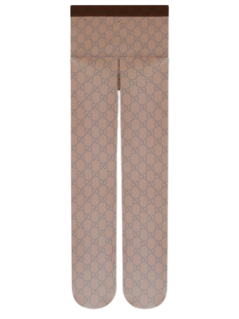 Printed stretch nylon tights