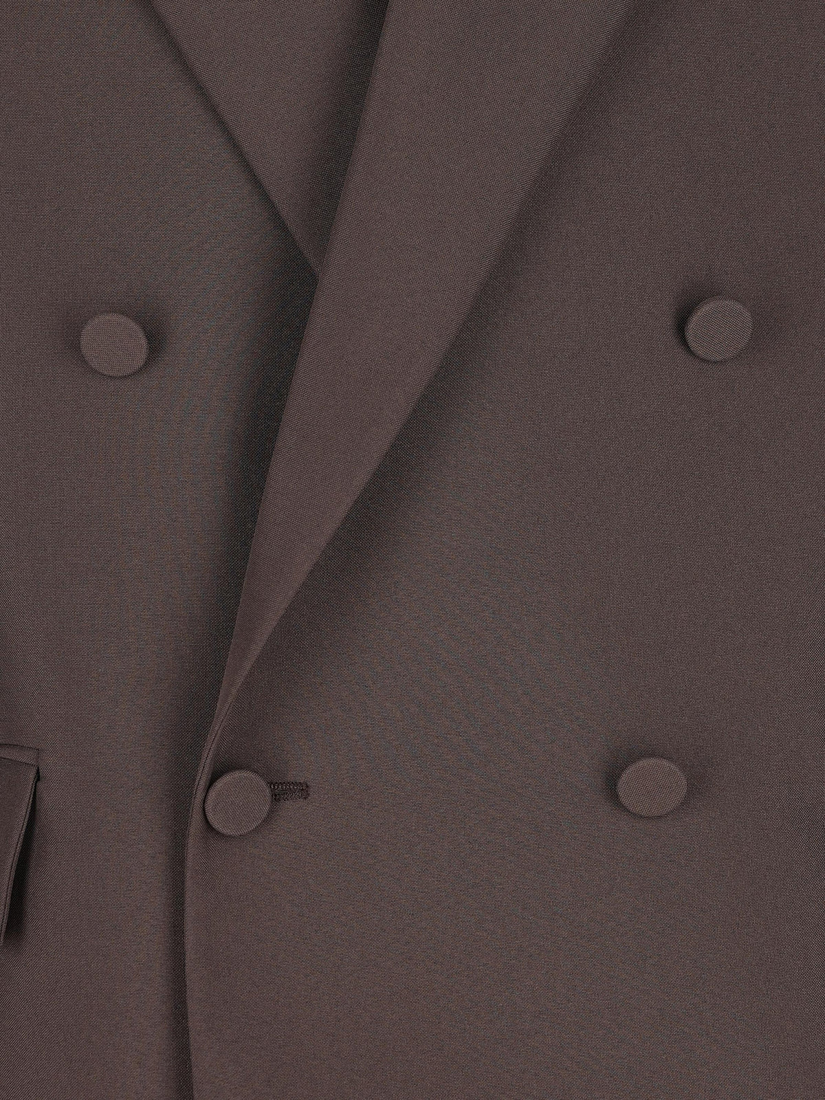 Double-breasted jacket in technical panama
