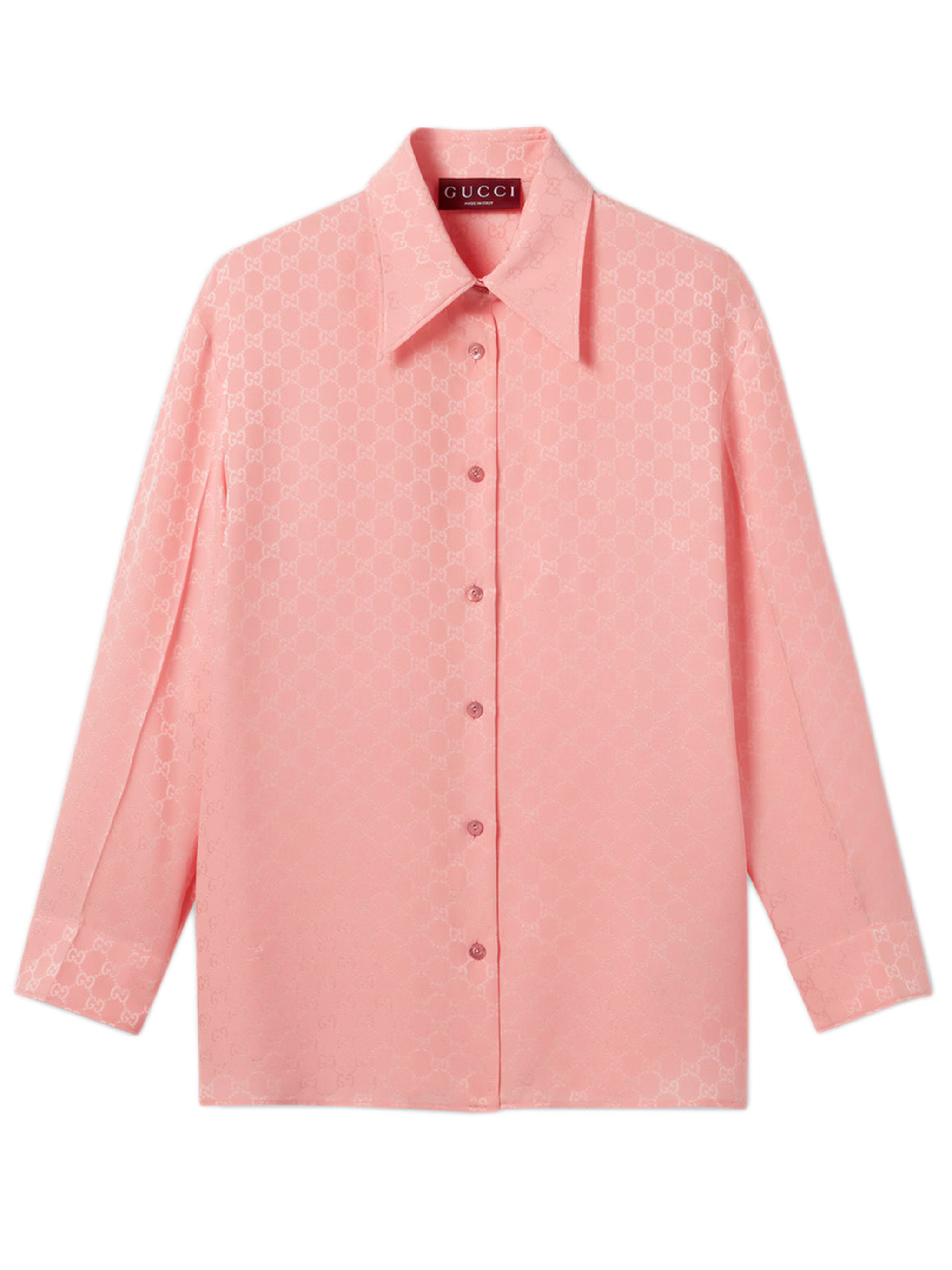 GG jacquard silk shirt GUCCI Rosa | Grifo210