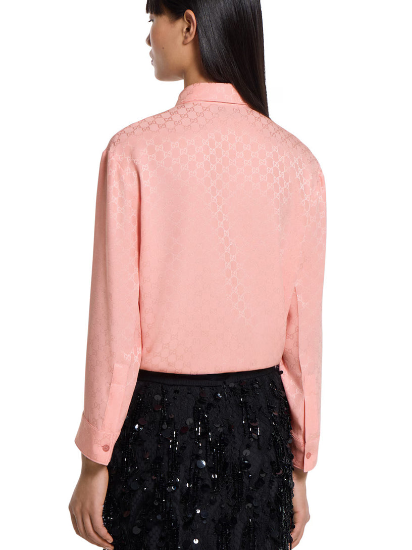 GG jacquard silk shirt