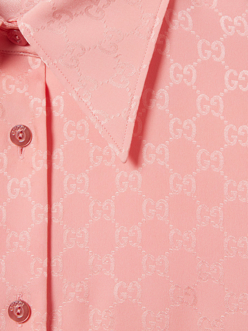 GG jacquard silk shirt