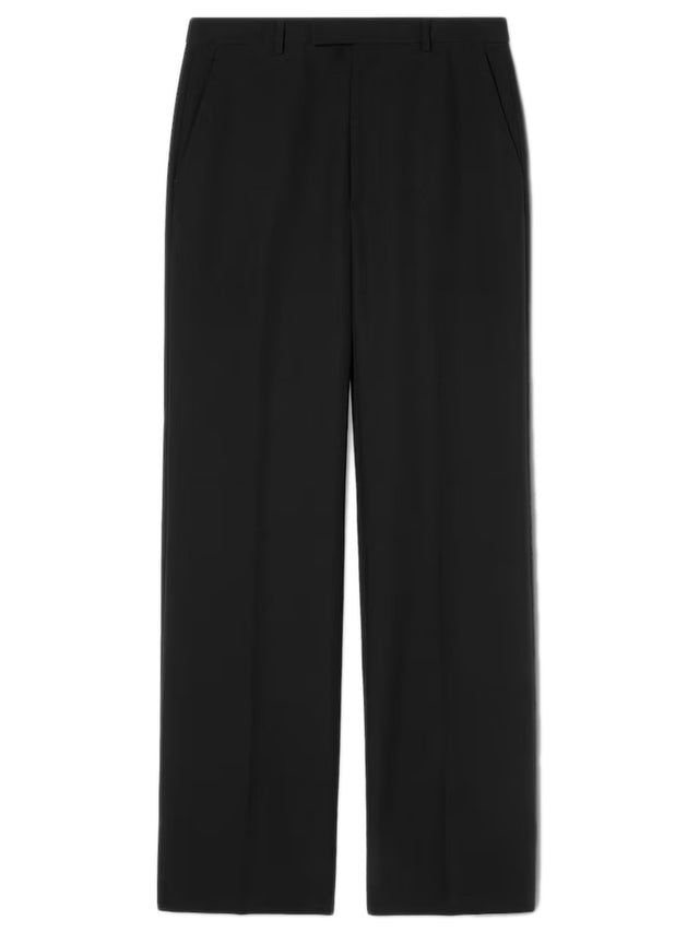 Silk twill trousers