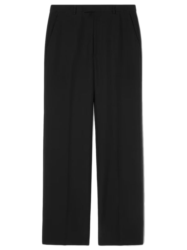 Silk twill trousers