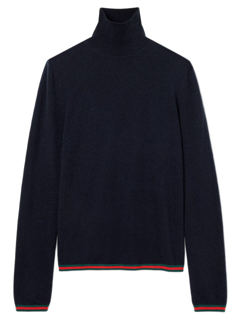 Turtleneck sweater in soft fine cashmere