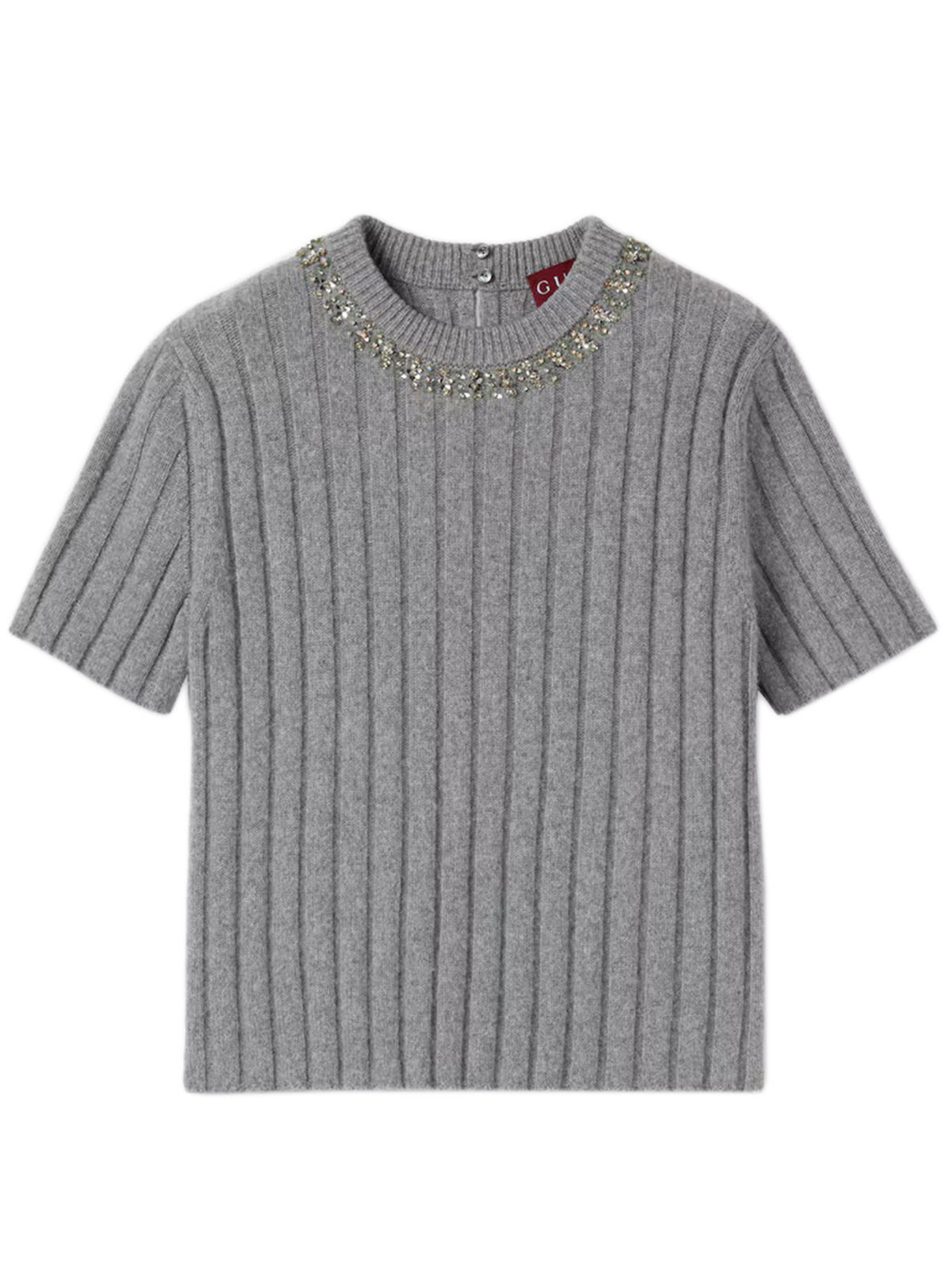 Rib soft wool and cashmere top