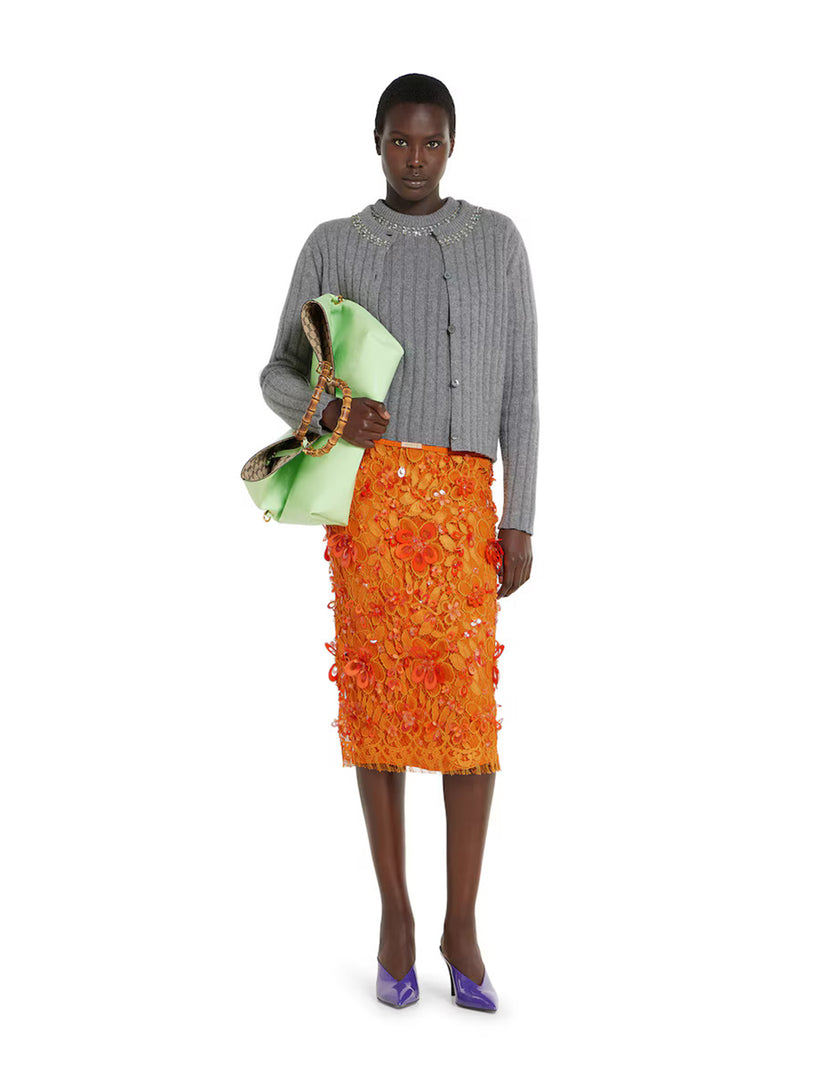 Rib soft wool and cashmere top