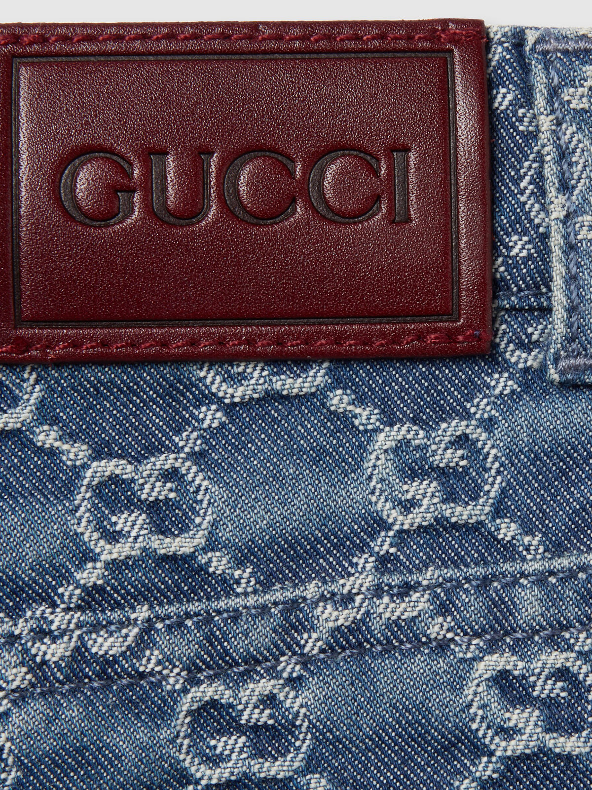 GG denim pants