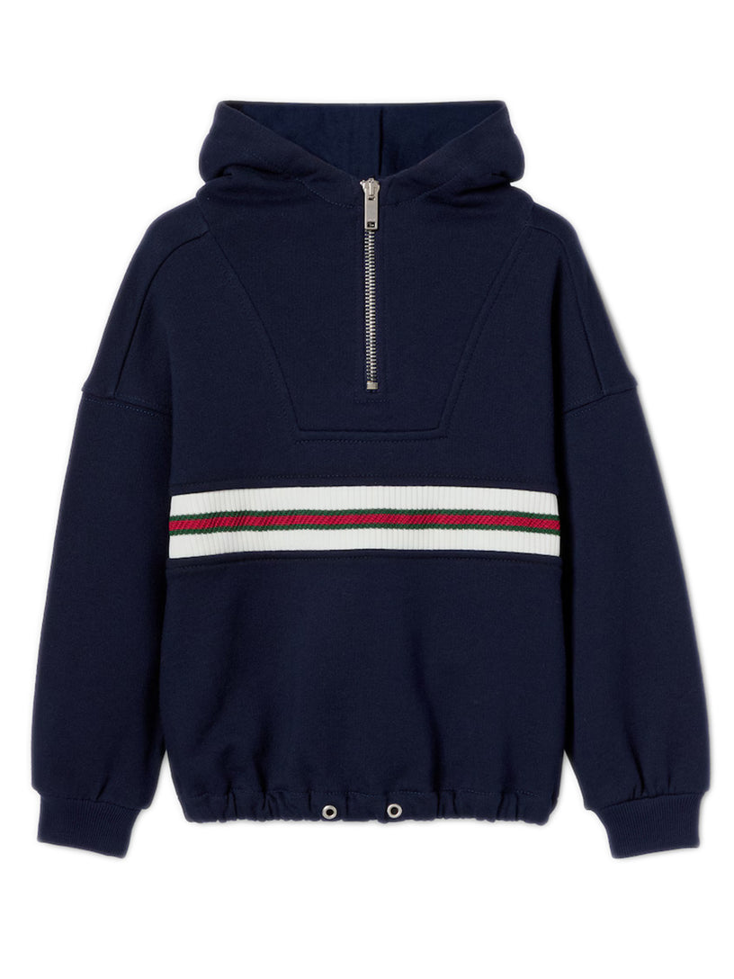 Sweatshirt with web detail