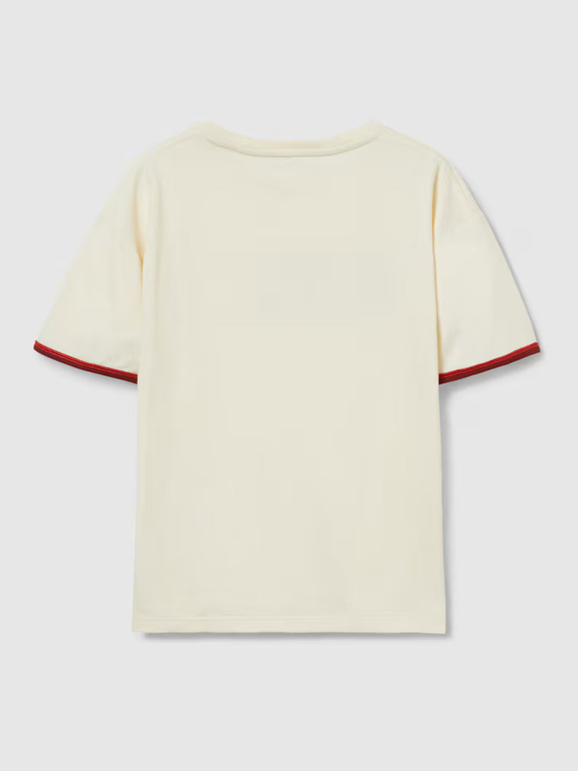 Cotton T-shirt with patch