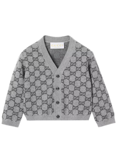 GG wool jacquard cardigan