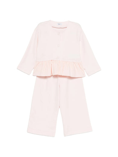 Sweatshirt set with ruffle