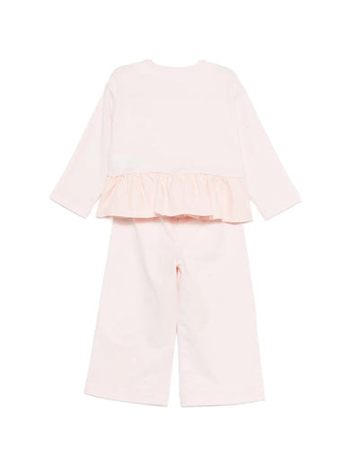 Sweatshirt set with ruffle