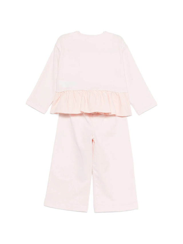 Sweatshirt set with ruffle