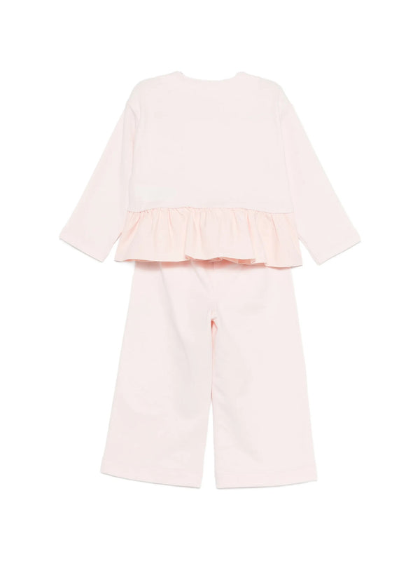Sweatshirt set with ruffle