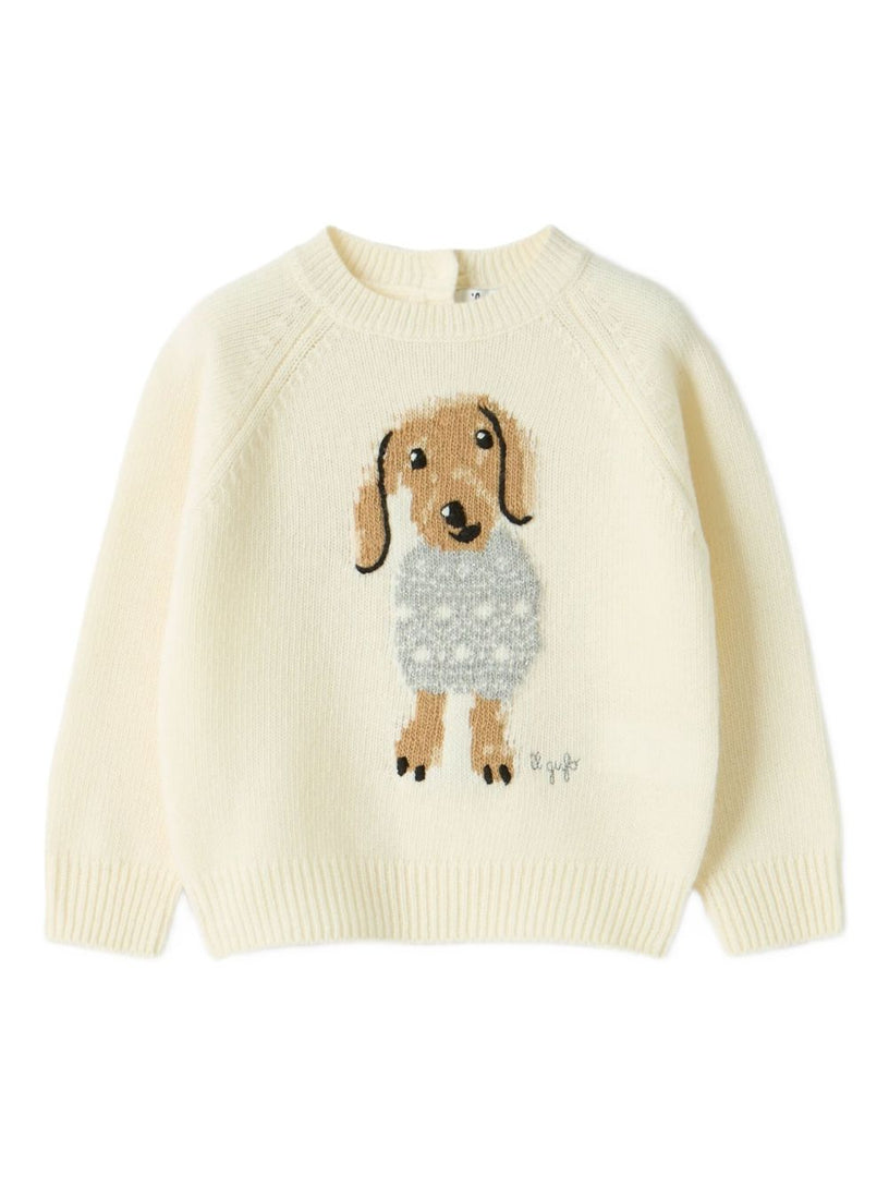 Sweater with a dachshund design