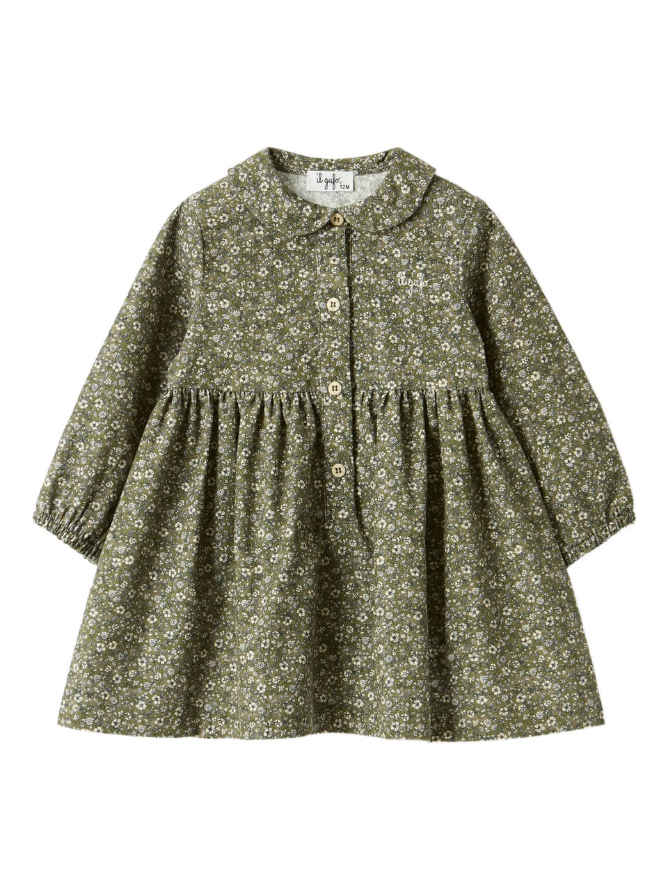 Floral corduroy dress