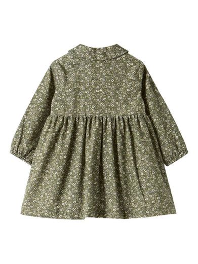 Floral corduroy dress